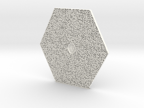 Hexagonal Maze in White Premium Versatile Plastic
