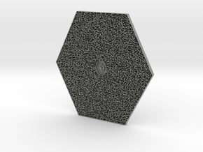 Hexagonal Maze in Gray PA12 Glass Beads