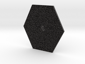 Hexagonal Maze in Dark Gray PA12 Glass Beads