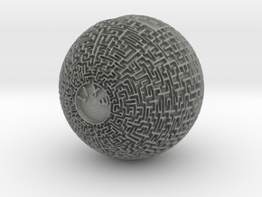 Maze Orb  in Gray PA12