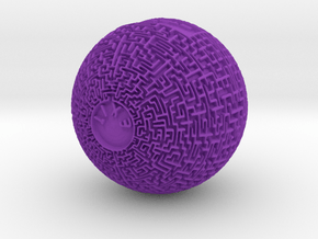 Maze Orb  in Purple Smooth Versatile Plastic