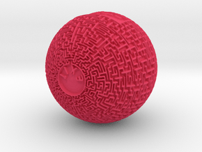 Maze Orb  in Pink Smooth Versatile Plastic