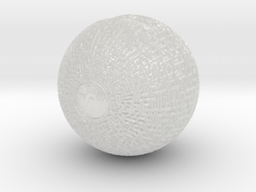Maze Orb  in Clear Ultra Fine Detail Plastic