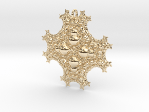 Sph Fractal Pendant in Vermeil