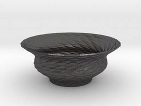Bowl  in Dark Gray PA12 Glass Beads