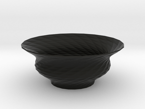 Bowl  in Black Smooth Versatile Plastic