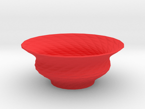 Bowl  in Red Smooth Versatile Plastic