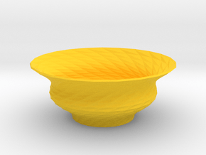 Bowl  in Yellow Smooth Versatile Plastic