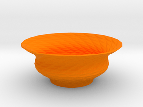 Bowl  in Orange Smooth Versatile Plastic