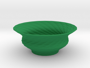 Bowl  in Green Smooth Versatile Plastic