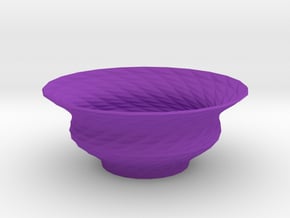 Bowl  in Purple Smooth Versatile Plastic