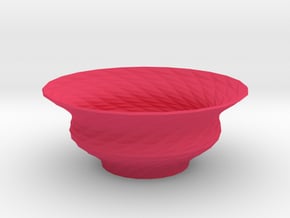 Bowl  in Pink Smooth Versatile Plastic