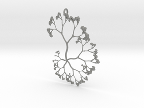 Fractal Trees Pendant in Gray PA12