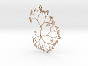 Fractal Trees Pendant in 9K Rose Gold 