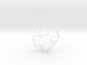 Fractal Trees Pendant in Clear Ultra Fine Detail Plastic