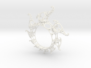 Klein Ring in White Smooth Versatile Plastic