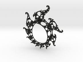 Klein Ring in Black Smooth Versatile Plastic