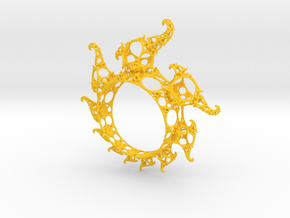 Klein Ring in Yellow Smooth Versatile Plastic