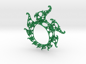 Klein Ring in Green Smooth Versatile Plastic