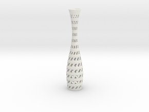 Vase 09 in White Natural TPE (SLS)