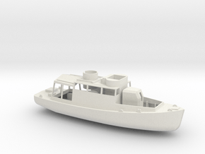 1/72 Scale 11-metre French Vedettes Boat in White Natural Versatile Plastic