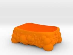 Bubbles Soap Holder in Orange Smooth Versatile Plastic