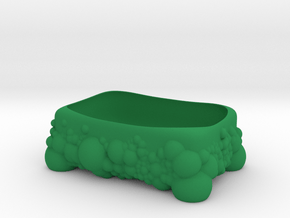 Bubbles Soap Holder in Green Smooth Versatile Plastic