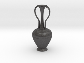Vase PG831 in Dark Gray PA12 Glass Beads