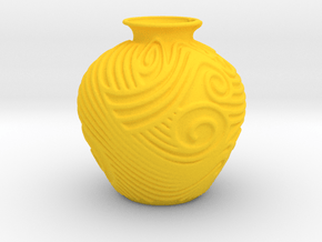 Vase 1029MR in Yellow Smooth Versatile Plastic