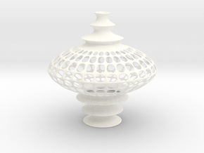 Vase WK1408 (downloadable) in White Smooth Versatile Plastic