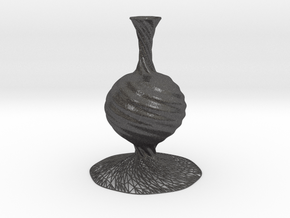 Vase 52123 in Dark Gray PA12 Glass Beads