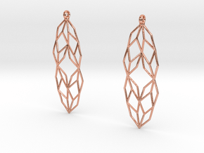Lsys Earrings in Natural Copper