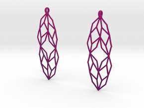 Lsys Earrings in Natural Full Color Nylon 12 (MJF)