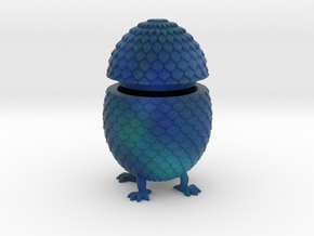Dragon Egg Box in Natural Full Color Nylon 12 (MJF)