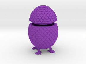Dragon Egg Box in Purple Smooth Versatile Plastic