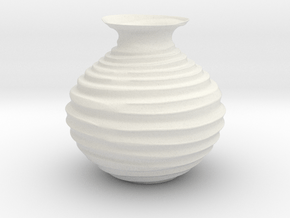 Vase 3723 in White Natural Versatile Plastic