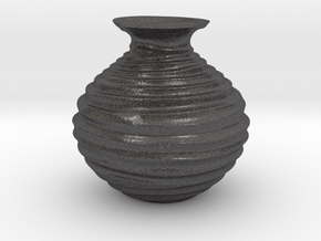 Vase 3723 in Dark Gray PA12 Glass Beads