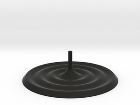Ripples Incense Stick Holder in Black Smooth PA12