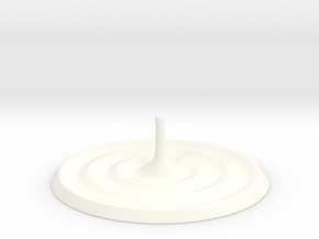 Ripples Incense Stick Holder in White Smooth Versatile Plastic