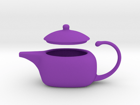 Decorative Teapot in Purple Smooth Versatile Plastic
