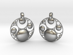Apo Earrings in Natural Silver