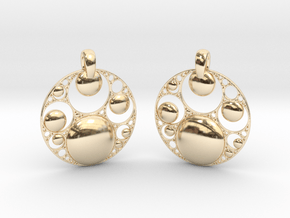 Apo Earrings in 14k Gold Plated Brass