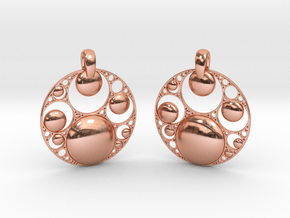 Apo Earrings in Polished Copper
