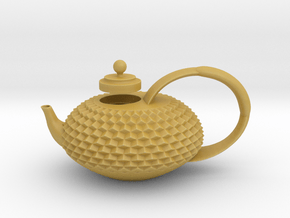 Decorative Teapot in Tan Fine Detail Plastic