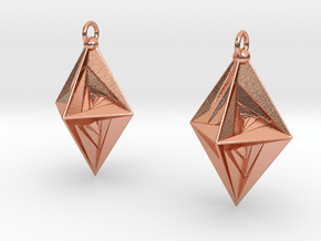PsDode Earrings in Natural Copper