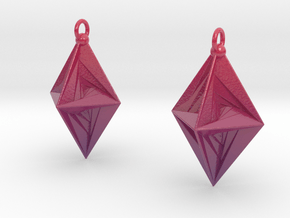PsDode Earrings in Smooth Full Color Nylon 12 (MJF)
