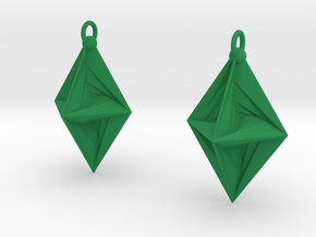 PsDode Earrings in Green Smooth Versatile Plastic