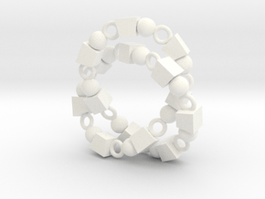 3p Knot in White Smooth Versatile Plastic