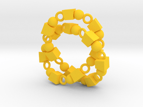 3p Knot in Yellow Smooth Versatile Plastic