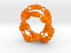 3p Knot in Orange Smooth Versatile Plastic